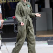 Uma Thurman with her daughter Maya Hawke on the New Jersey set of ''The Kill Room''.