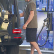 *EXCLUSIVE* *EXCLUSIVE*Action Hero Jason Statham Sports Summer Dad Attire While Spotted Filling Up Gas in LA!