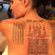 EXCLUSIVE: **NO UK/NO MAIL ONLINE**Angelina Jolie gets 'magical' tattoos in Thailand