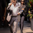 Al Pacino arrives to Carbone restaurant with his wife for his segment in bad bunnyâ€™s new music video in New York City