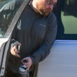 Angus T. Jones, apariție rară pe străzile din California