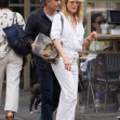 EXCLUSIVE: Mark Ruffalo is Spotted Out With Wife Sunrise Coigney, Josh Hamilton, and Astrologer Karen Thorn in New York City.