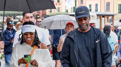 Denzel Washington, plimbare romantică prin Portofino cu femeia cu care e căsătorit de 40 de ani. Pauletta e cea care a ținut frâiele mariajului
