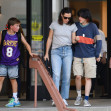 *EXCLUSIVE* Jennifer Garner leaves Samuel's basketball practice with her daughter Seraphina in Santa Monica