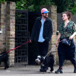 *PREMIUM-EXCLUSIVE* *MUST CALL FOR PRICING* *WEB EMBARGO UNTIL 22:00 HRS UK TIME ON OCT 15th, 2023* Dog-walking pals Helena Bonham Carter and Freddie Highmore's bond is still as strong as ever - after first appearing together on screen 24 years ago as mot