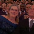 Meryl Streep left embarassed when Oscar host Jimmy Kimmel brands her 'undeserving' and makes her stand up for an ovation