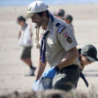 *EXCLUSIVE* Ashton Kutcher and Mila Kunis lead beach cleanup with Cub Scout Den