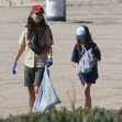 *EXCLUSIVE* Ashton Kutcher and Mila Kunis lead beach cleanup with Cub Scout Den