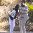 *EXCLUSIVE* Nicolas Cage's wife Riko Shibata and baby visit him on set!