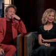 Meg Ryan returns to Hollywood after an eight year break as she appears alongside David Duchovny to promote their new R-rated rom-com What Happens Later on Jimmy Kimmel Live!