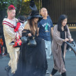 *EXCLUSIVE* Macaulay Culkin and Brenda song step out for Halloween with kids and family