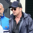 *EXCLUSIVE* The Scottish Actor Gerard Butler is seen arriving on set of his latest movie 'In The Hand of Dante' in Rome, Italy.