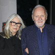 *EXCLUSIVE* Anthony Hopkins and Stella Arroyave attend Sami Hayek's FREQUENCY exhibit in Beverly Hills