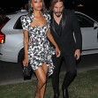 *EXCLUSIVE* Zoe Saldana and Marco Perego attend Leonardo DiCaprio's 49th BDAY party!