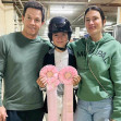 Mark Wahlberg, soția sa Rhea Durham și fiica lor Grace/ Profimedia