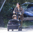 *EXCLUSIVE* Macaulay Culkin and Brenda Song take the kids to a baby birthday party in L.A.