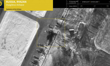 Imagini din satelit cu bazele rusești după atacul cu drone. Este lovitura dată Rusiei la cea mai mare distanță de linia frontului