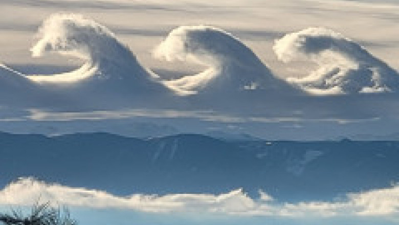 Formațiune rară de nori observată în SUA: Valuri formate la suprafața apei