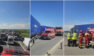 Accident grav pe autostrada A1. Un copil de 10 ani a murit, alte 4 persoane au fost rănite