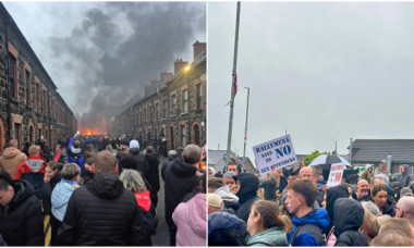 Case incendiate și violențe în stradă în Irlanda de Nord, după ce doi băieți români de 14 ani au fost arestați preventiv pentru viol