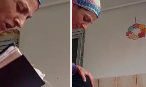 Ritualul unei „exorcizări”, viral pe net: o femeie rostește rugăciuni în timp ce fiica ei plânge în hohote. Anchetă a autorităților