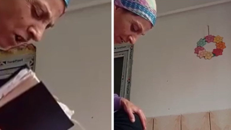 Ritualul unei „exorcizări”, viral pe net: o femeie rostește rugăciuni în timp ce fiica ei plânge în hohote. Anchetă a autorităților