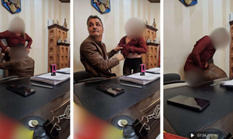 Scandal într-o comună din România: imagini cu un primar care ar agresa sexual o femeie în biroul său. Edilul spune că sunt făcute cu AI