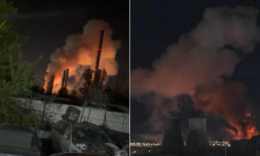 Explozie urmată de un incendiu puternic la CET Vest din Capitală. Au fost afectate trei transformatoare electrice