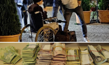 Un cerșetor a făcut aproape 10.000 de lei în 8 ore, la Iași. Bărbatul, posesor al unei mașini de lux, spune Poliția locală