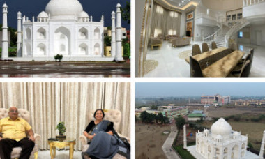 Ca să-i arate cât de mult o iubește, un indian a construit o replică a Taj Mahal-ului pentru soția lui