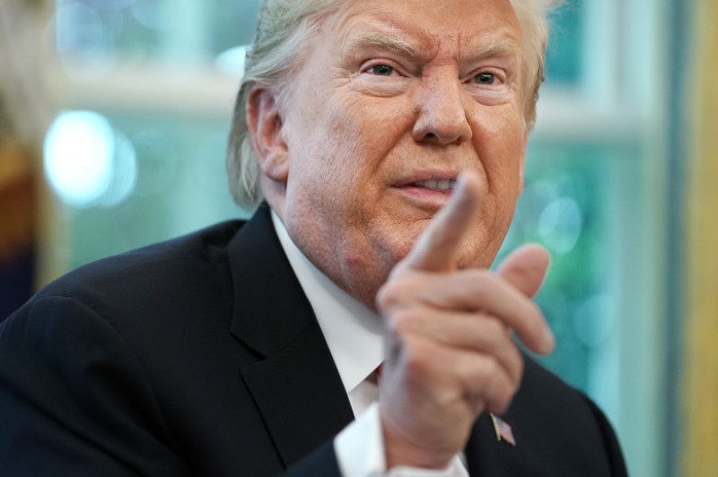 President Trump Receives Briefing On Hurricane Dorian At White House