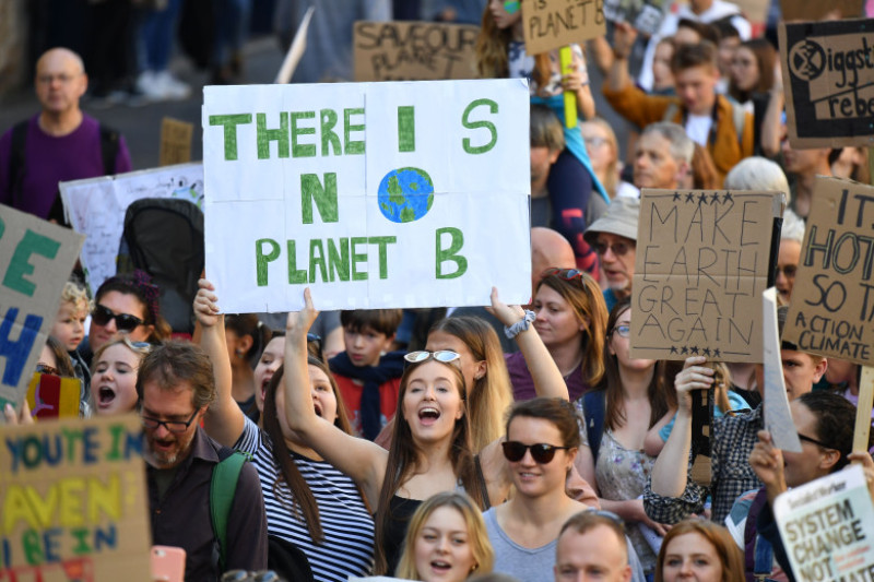 Activists In Edinburgh Join The Global Climate Strike