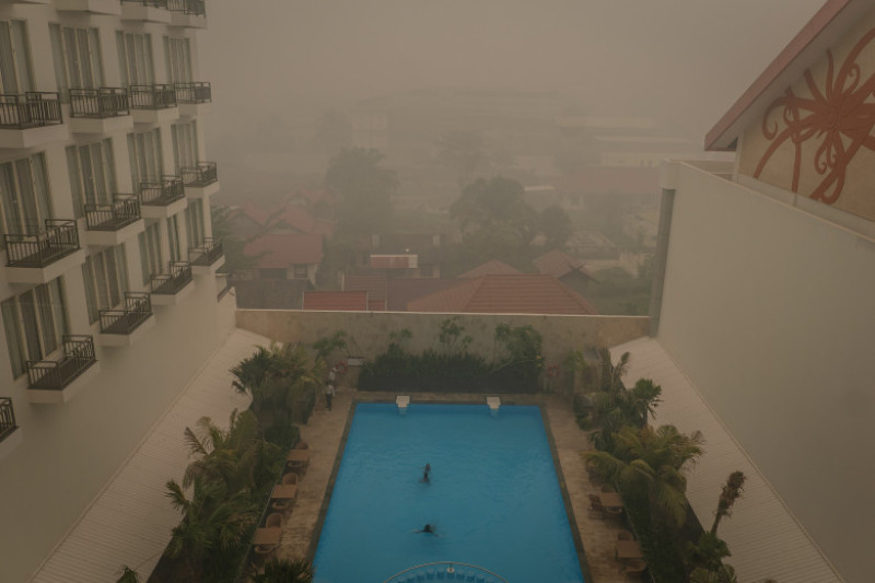 Forest Fires Rages In Indonesia
