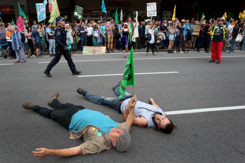 Australians Protest Climate Change As Part Of Global Rebellion