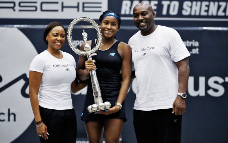 cori gauff si parintii - wta twit