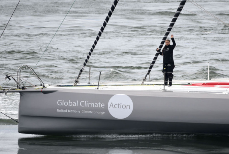 Greta Thunberg Sails Carbon-neutral Yacht To New York