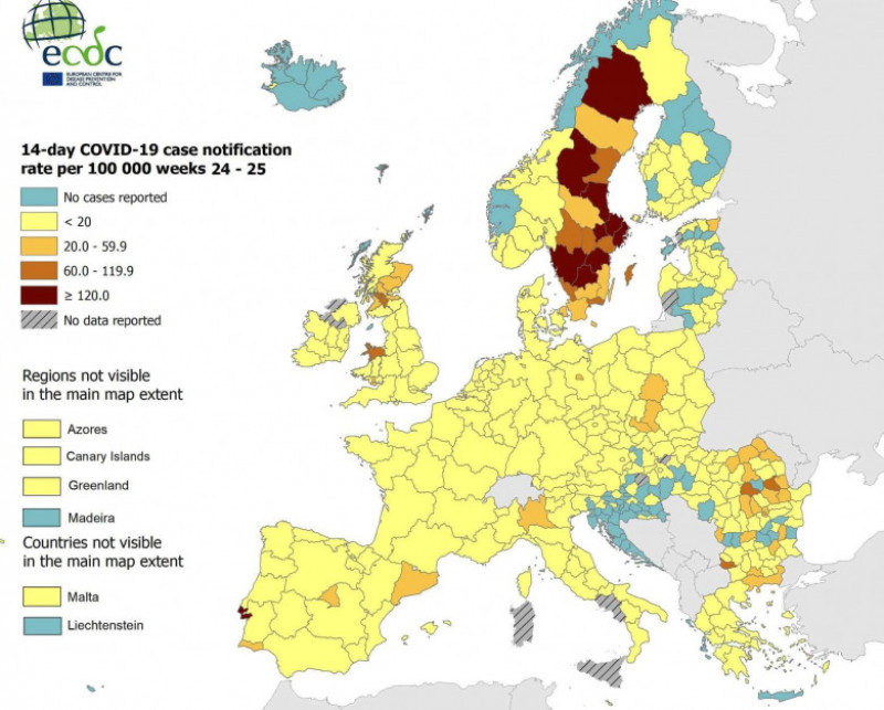 harta cresteri covid uniunea europeana ecdc