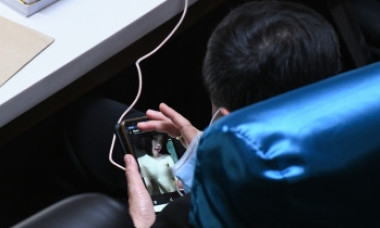 FOTO. Un deputat a fost surprins uitându-se la imagini pornografice, în timpul unor dezbateri