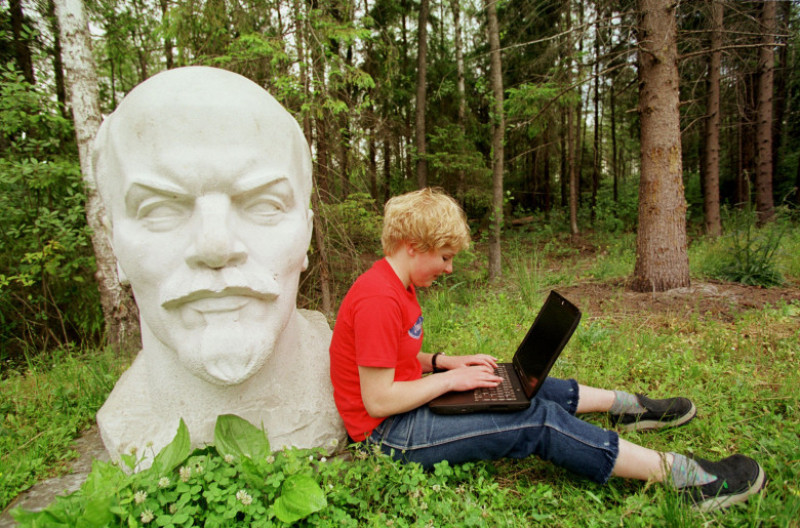 Relaxing with Lenin in Lithuania
