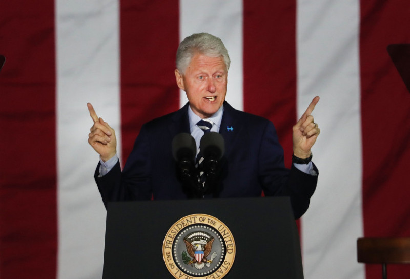 Hillary Clinton Campaigns Across US One Day Ahead Of Presidential Election