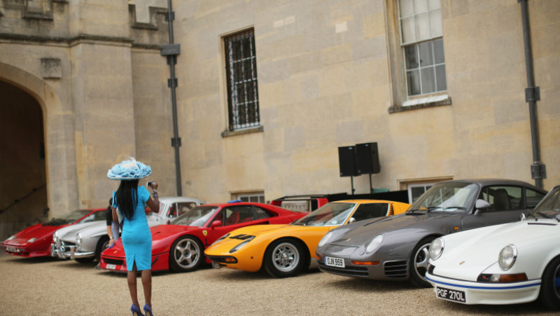 The World's Finest And Most Expensive Cars Are Showcased At The Salon Prive Garden Party
