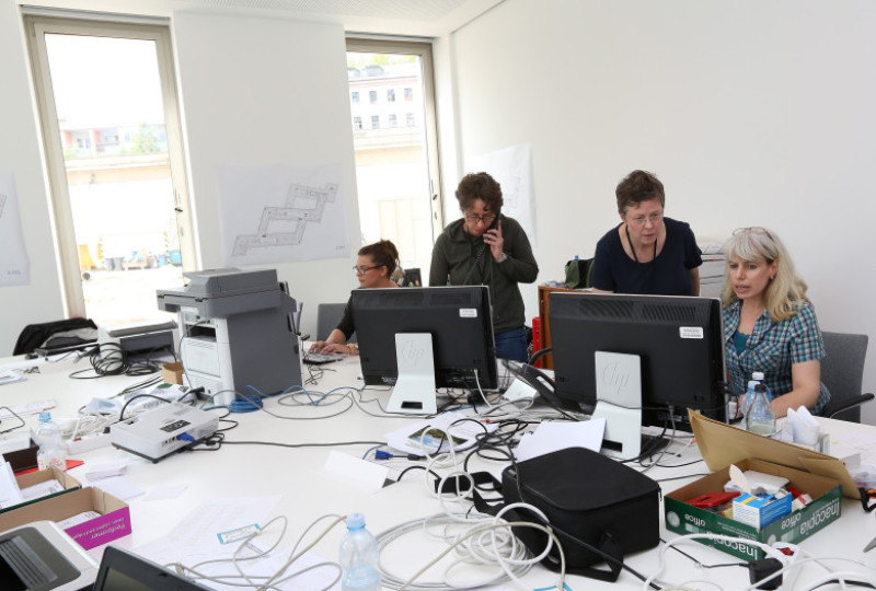 Interior Minister de Maiziere Moves Into New Office
