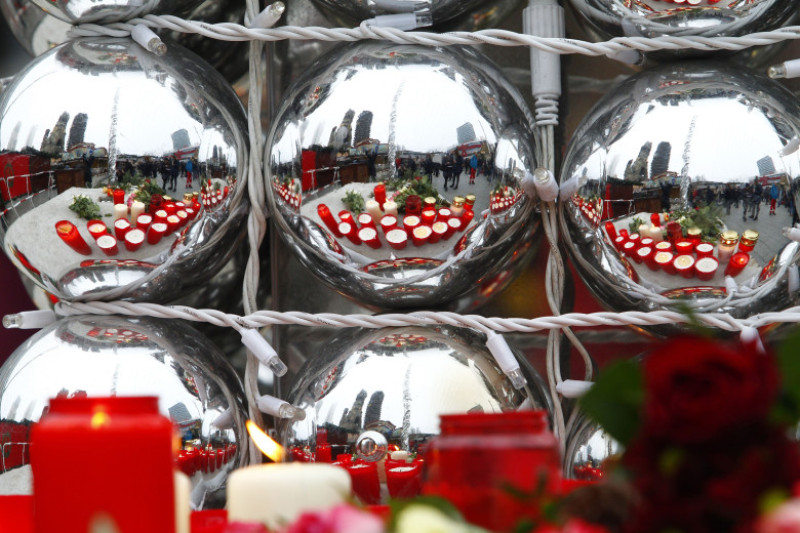 Lorry Truck Drives Through Christmas Market In Berlin