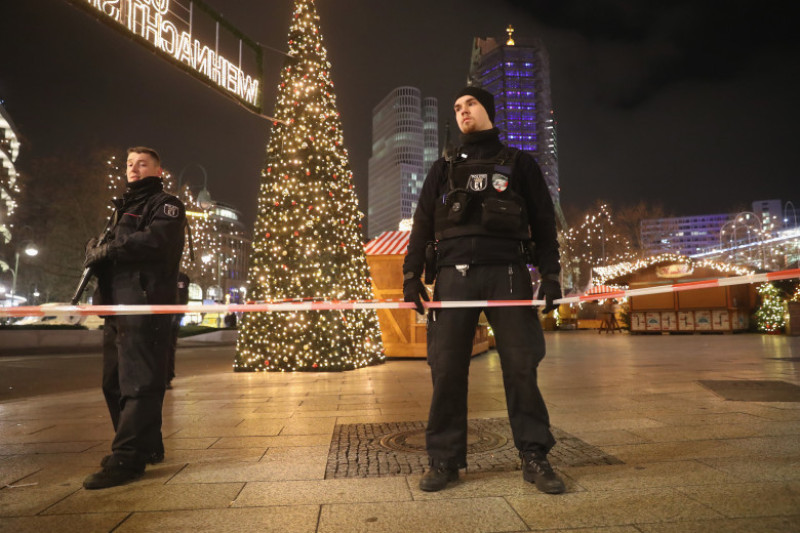Lorry Drives Through Christmas Market In Berlin