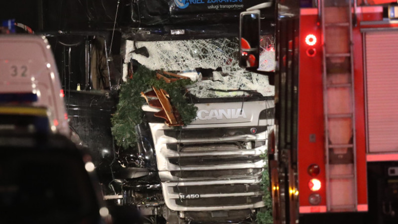 Lorry Drives Through Christmas Market In Berlin