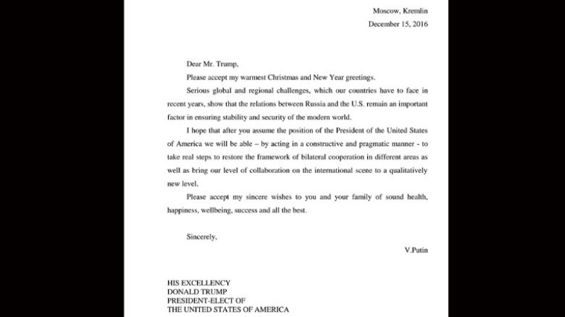 scrisoare putin trump cnn