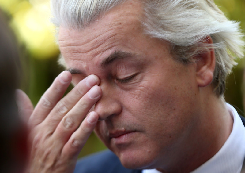 Right-Wing Dutch MP Geert Wilders Hold Press Conference As Anti-Islam Party Launches In Perth