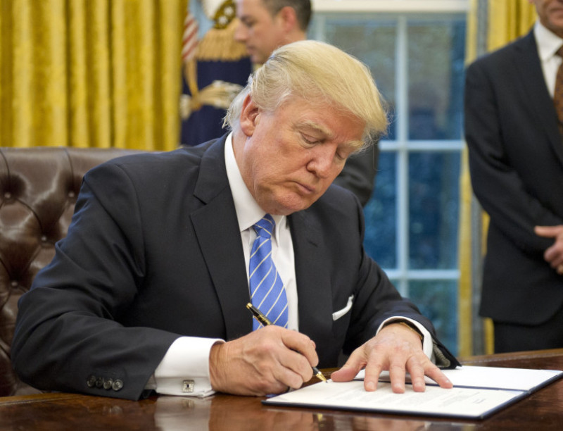 President Donald Trump Signs Executive Orders