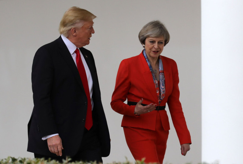 President Trump Meets With British PM Theresa May At The White House