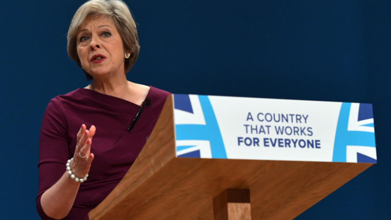 Conservative Leader Theresa May Addresses Party Conference